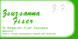 zsuzsanna fiser business card